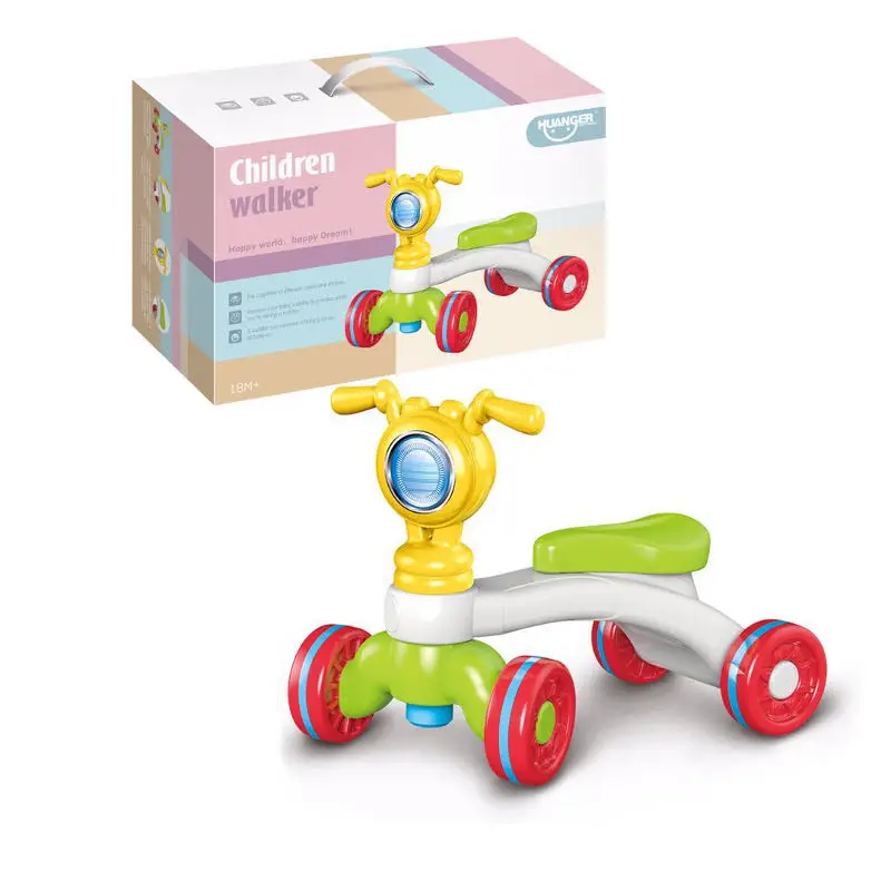 

Baby walker 4 wheels baby scooter ride on car kids toy car slide wholesale strider small MOQ, As pictures