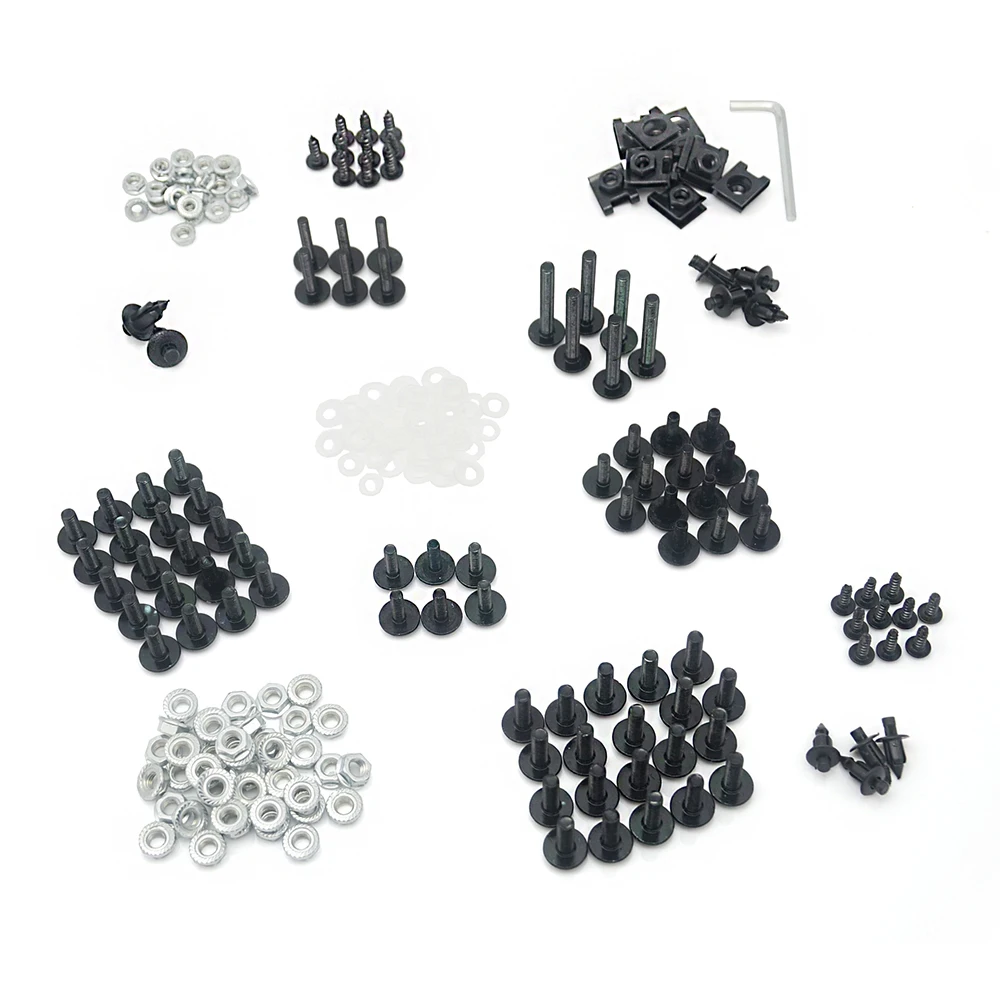 CNC Windscreen Fairing Bolts Kit Fastener Clips Screws For Buell 1190RS Silver