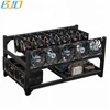 6GPU Aluminum Stackable mining rig case Frame Open Air Miner Case for Cryptocurrency Ethereum(ETH)/ETC/ZCash