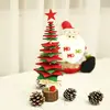 made in China Festival decoration felt green red christmas tree made up of felt stars large and small