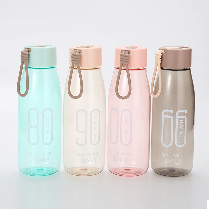

T051 portable drinking bottle 480ml space bottle clear plastic drinking bottles, Colorful