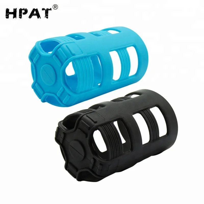 

Paintball Air Tank Cover Grip Silica Gel for 0.22L to 0.50L, Black;blue