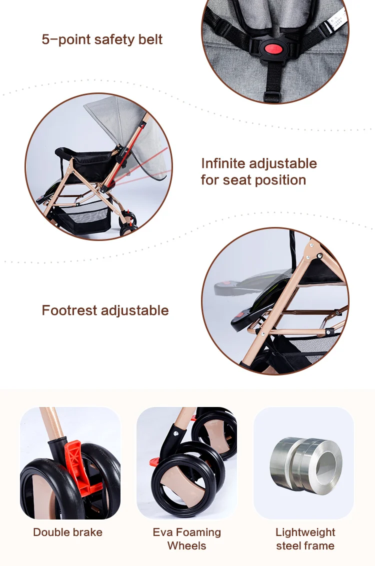 Wholesale Cheap Baby Pram Two Way Push Baby Carrier For 636 Months