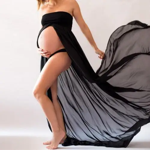 

171501 wholesale pregnancy clothes chiffon & polyester sexy maternity dresses