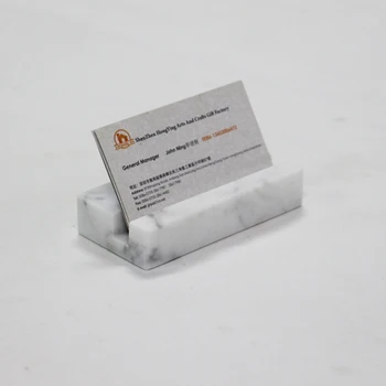 Office Desk Set Card Stand White Carrara Marble Holder For Office Desk Set Card Stand White Carrara Marble Holder For Business Gift