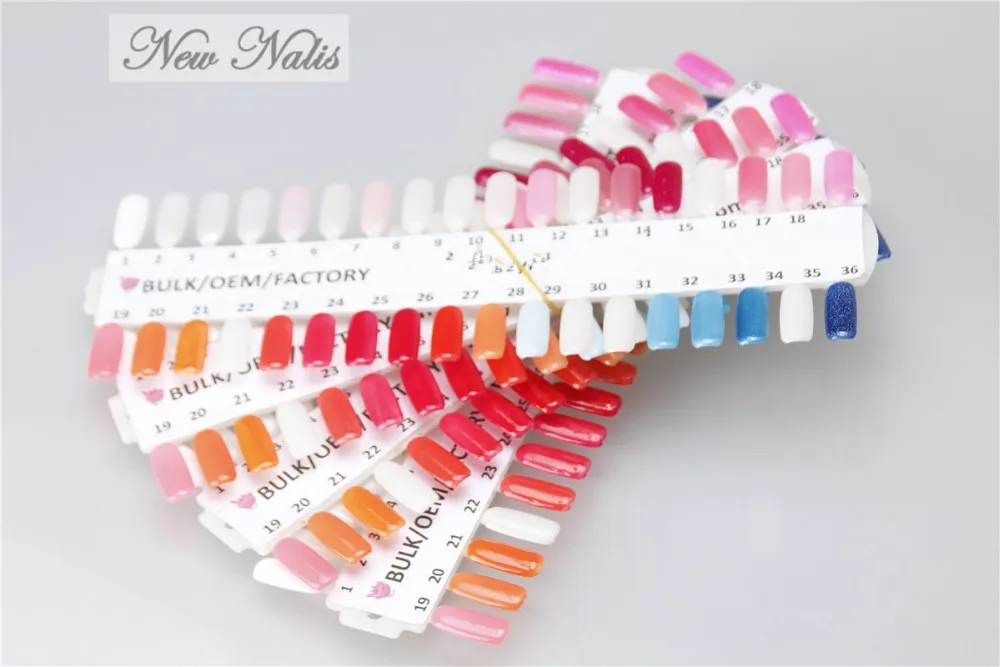 Nail Art Designs 72 Tips Nail Polish Color Chart For Display - Buy