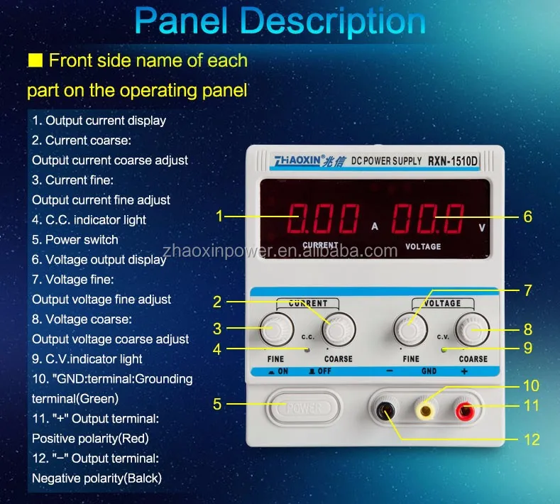 Rxn 1510d Zhaoxin Adjustable Digital Display Linear Dc Power Supply Factory View Industrial Power Source Zhaoxin Product Details From Shenzhen Zhaoxin Electronic Instruments Equipments Co Ltd On Alibaba Com