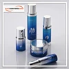 Stylish cylinder with slope shoulder collar PETG, SAN, PET airless and lotion bottle