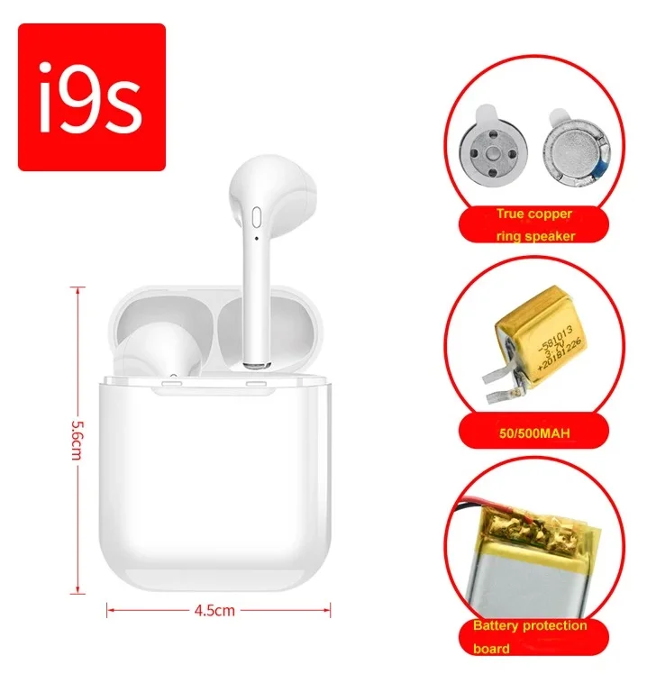 

trending products 2018 new arrivals I9S-Tws Wireless earbuds, N/a