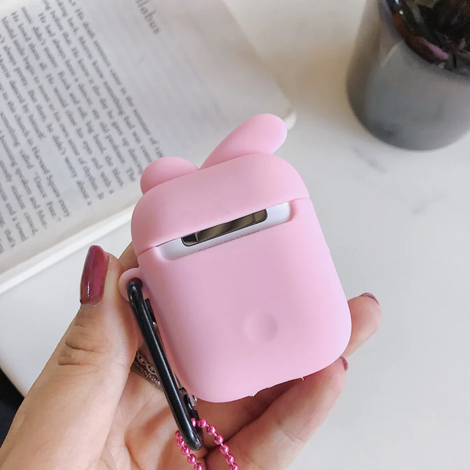 

For ArPods Case Cute Cinnamoroll Melody Kuromi Purin Frog Earphone Cases For Apple Airpods Protect Cover with Cartoon Pendant