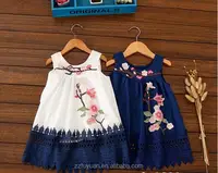 

2017 summer kid girl lace embroidery dress clothes