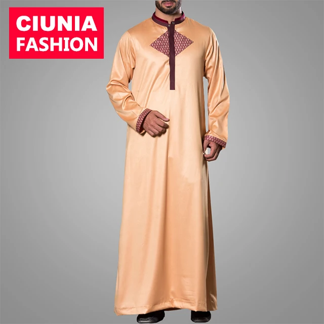 

TH876# Hot sale color Muslim Thobe for Men, As shown/customized