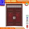 Chinese Knot Printing Steel Security Double Door, New design Double door
