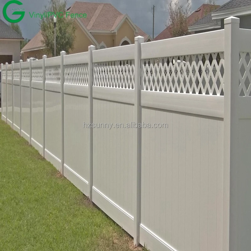 

PVC Privacy Fence Vinyl Horse Fence White Cheap Fence Panels Plastic picket gate