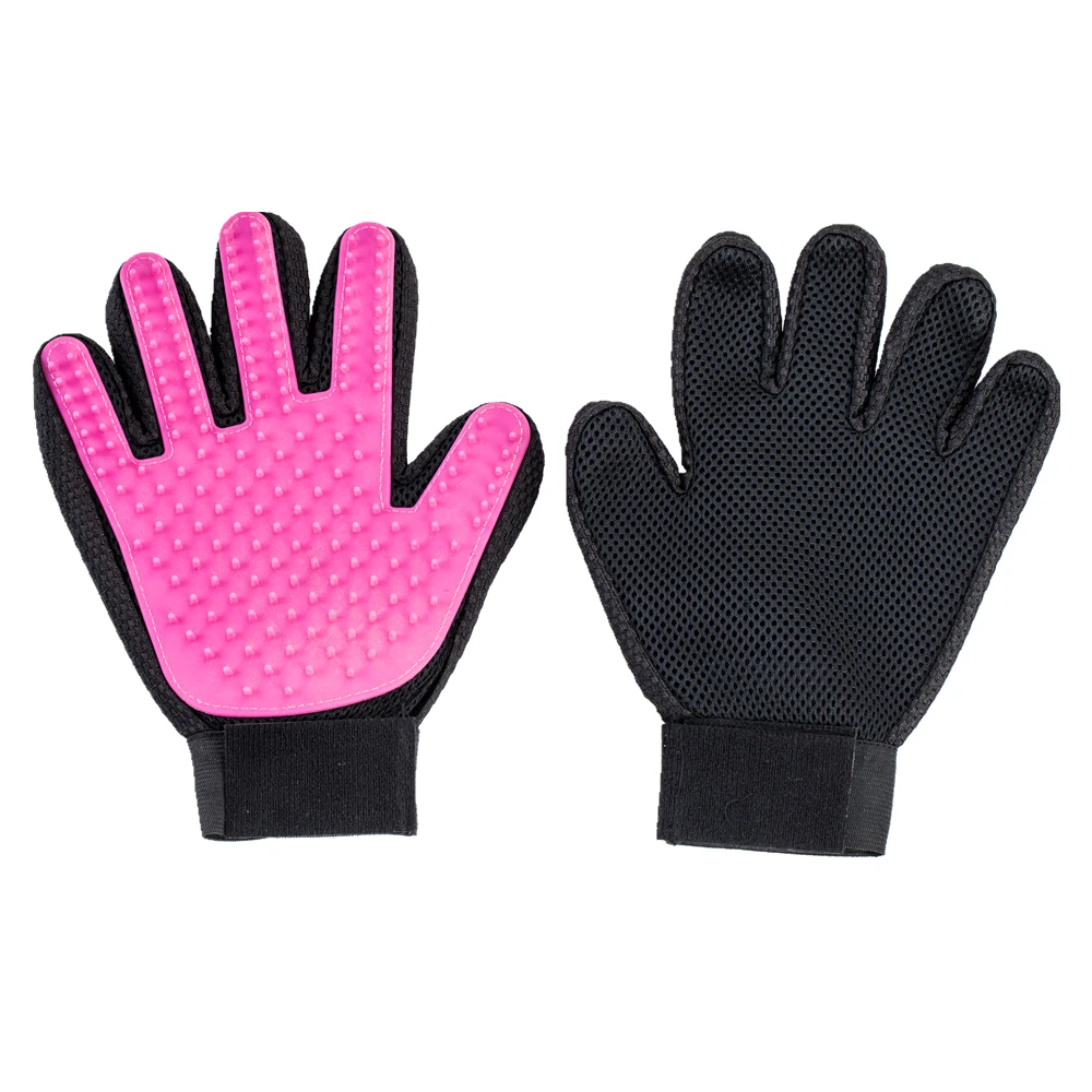 Private Label Solf Silicone Massage Pet Bath Glove Durable Pet Grooming Glove Brush Silicone Pet Dog Hair Brush