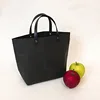 large capacity sturdy prevent tearing washable kraft black paper bag handle