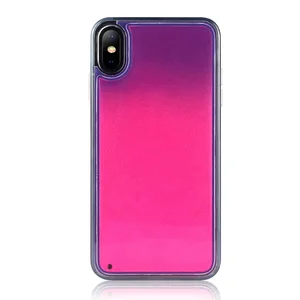 Glow Dark Neon Glitter Phone Case iPhone X
