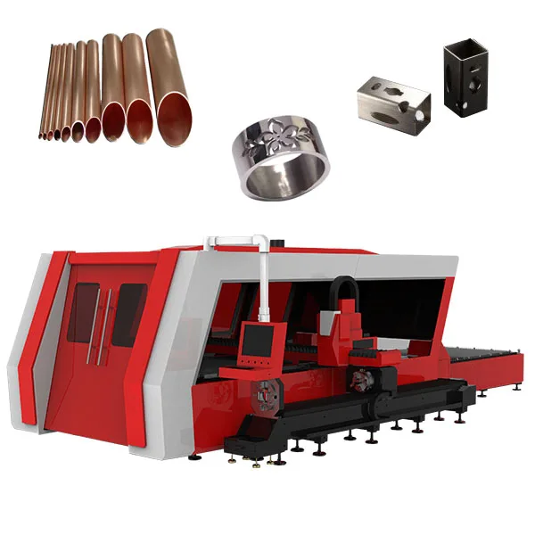 
2000watt cover for sheet and pipe fiber laser cutting machine 