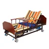H-06 Home wooden bed headboard medical manual multi-function hospital nursing care bed with toilet