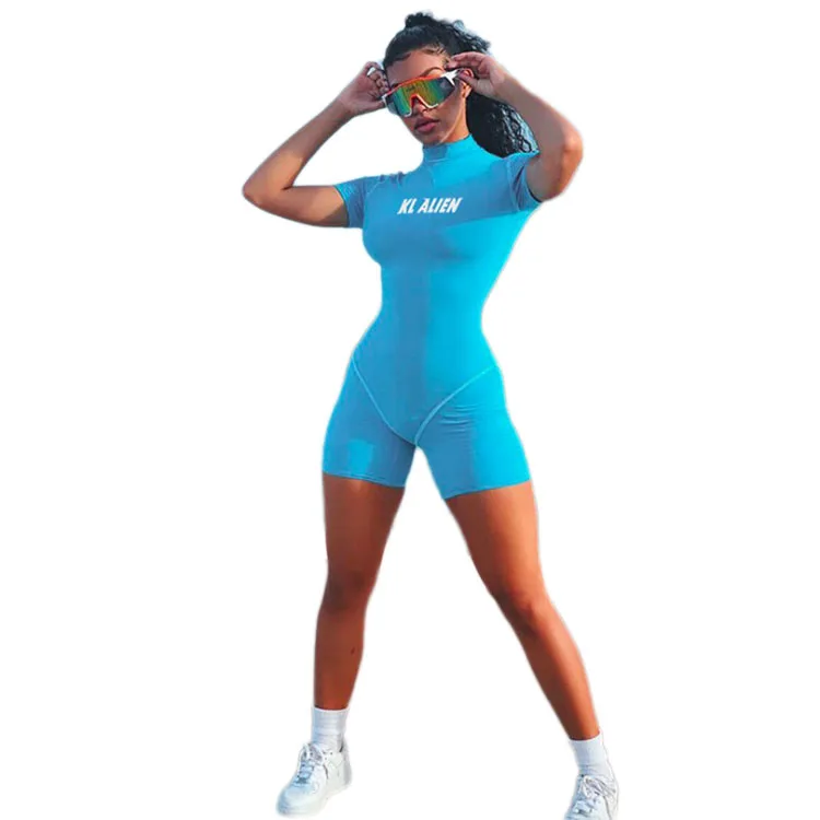 High quality jumpsuit sportswear rhinestone long sleeve black female women bodycon short plus size rompers womens jumpsuit
