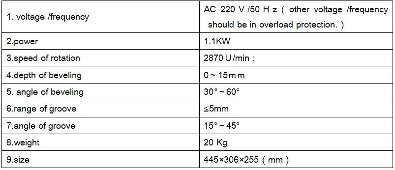 Factory price PQX-15 Huawei portable edge beveler plate beveling machine tool