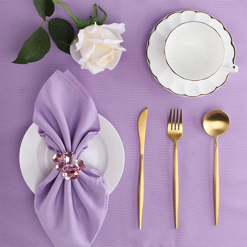 

Restaurant Table Decoration amethyst napkin ring