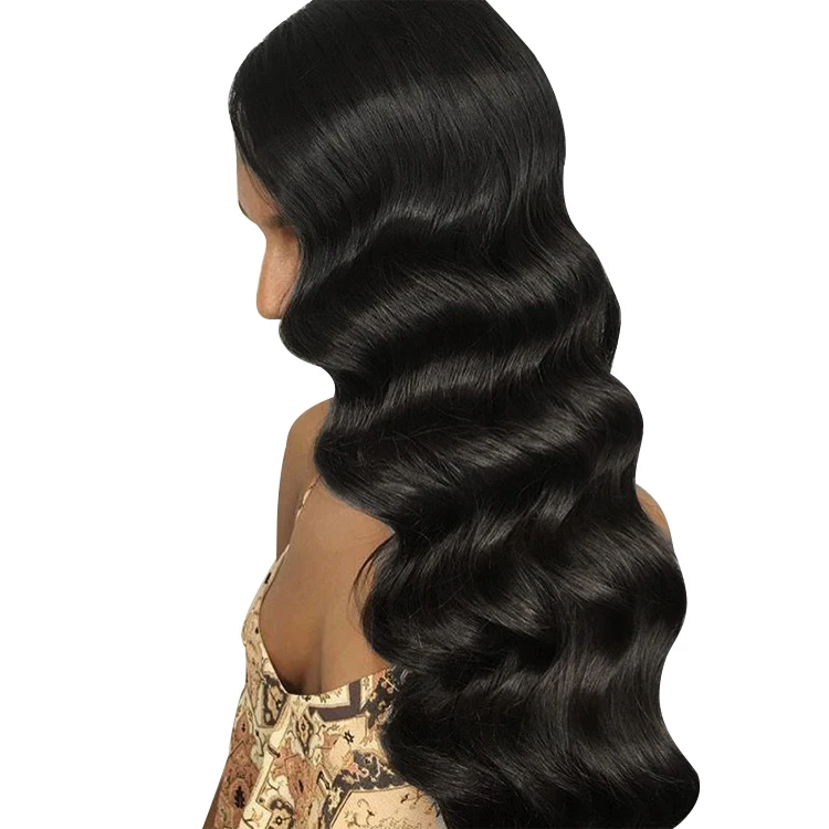 

New Arrival unprocessed cuticle aligned human hair loose wave hair bundles, Natural color