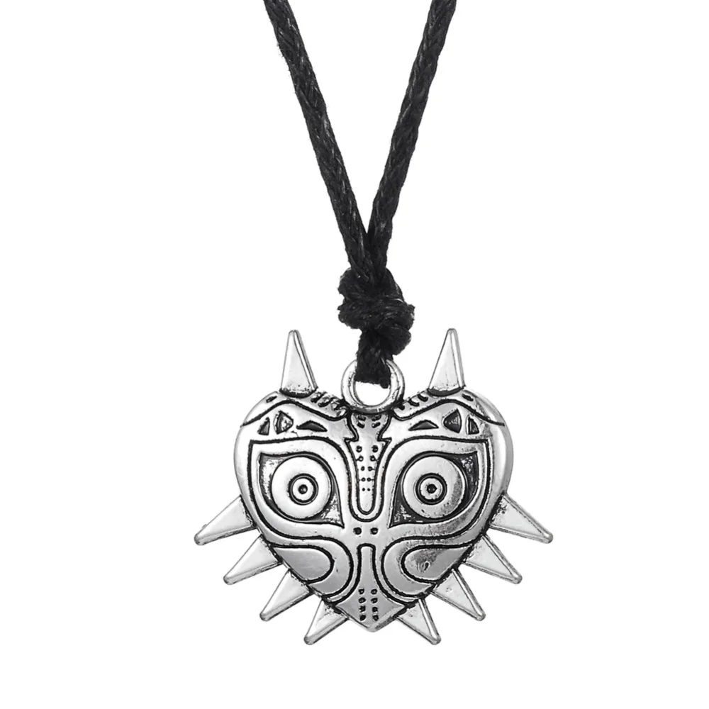 

popular goth pagan wiccan Jewelry majoras mask pewter legend of zelda lucky pendant necklace, Antique