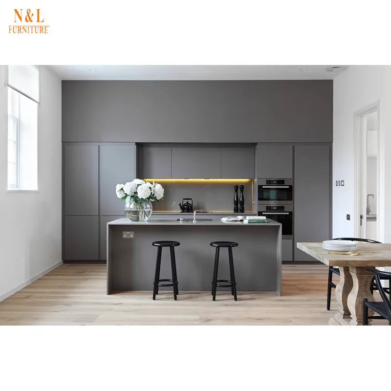 Black Color Mdf Wood Material Zambia Kitchen Buy Yiwu Kitchen