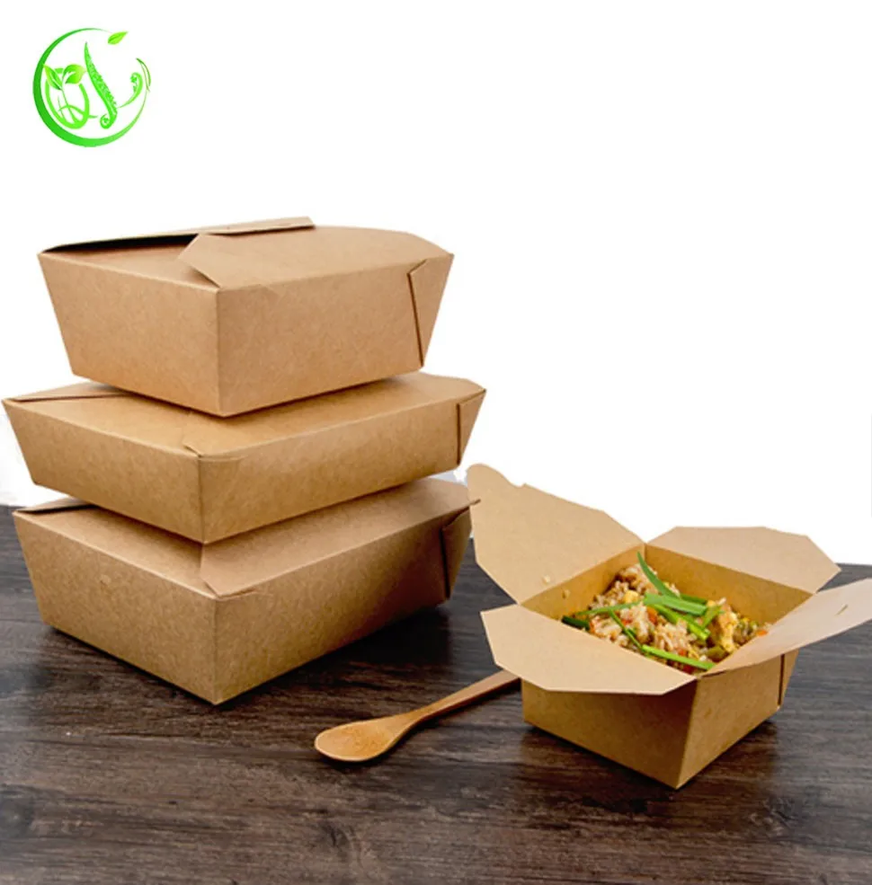 Custom Kraft Disposable Salad Fruit Paper Bowl With Lid - Buy ...