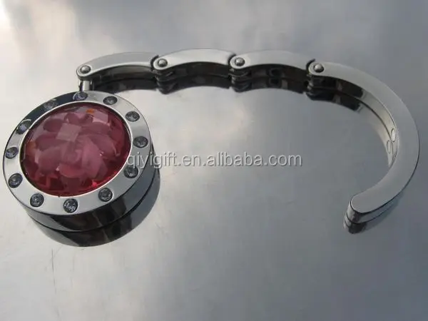 2018 hot sale lady handbag lock hook holder Blank purse hanger Bag hook for table