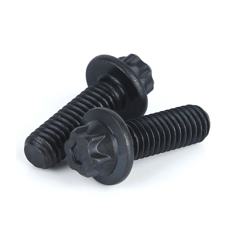 
DIN34801 Hexabular flange bolts Steel wabbler flange screw M2 