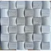 Decoration marble types stickers arc-shaped wall cube 3d mosaic tiles