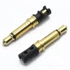 3.5mm mono 4.5mm Tray 24.5L nickel/gold plated black plastic male Audio Plug Jack Connector