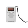 with screen high reception am fm pocket size digital alarm clock radio