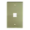 US type Keystone wall plate 1 port