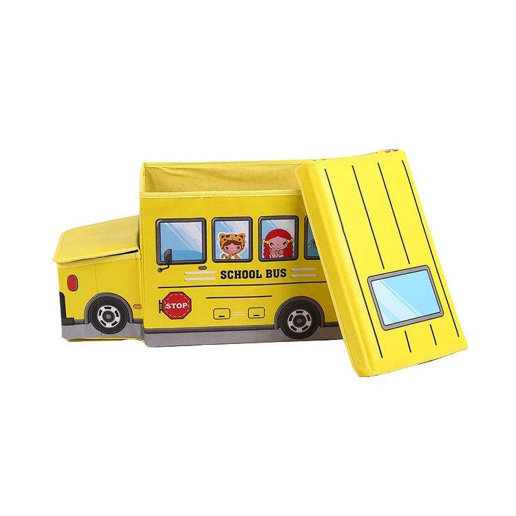 

Colorful Custom Made Car shape Durable Fabric Storage Box for Kids