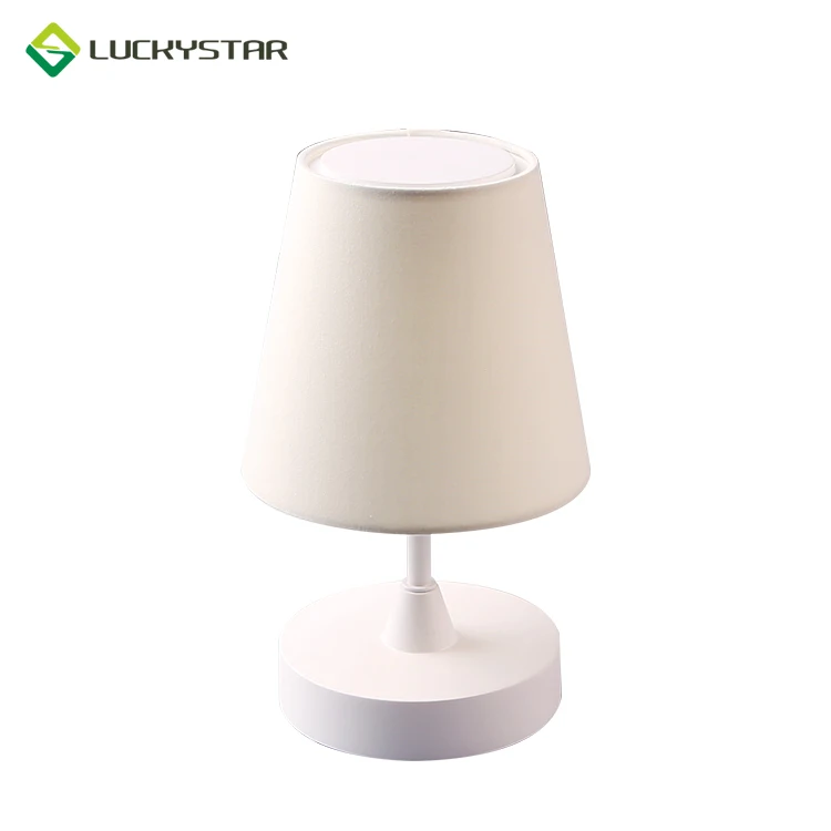 white outdoor camping fancy table lamp battery operated with led light rechargeable
