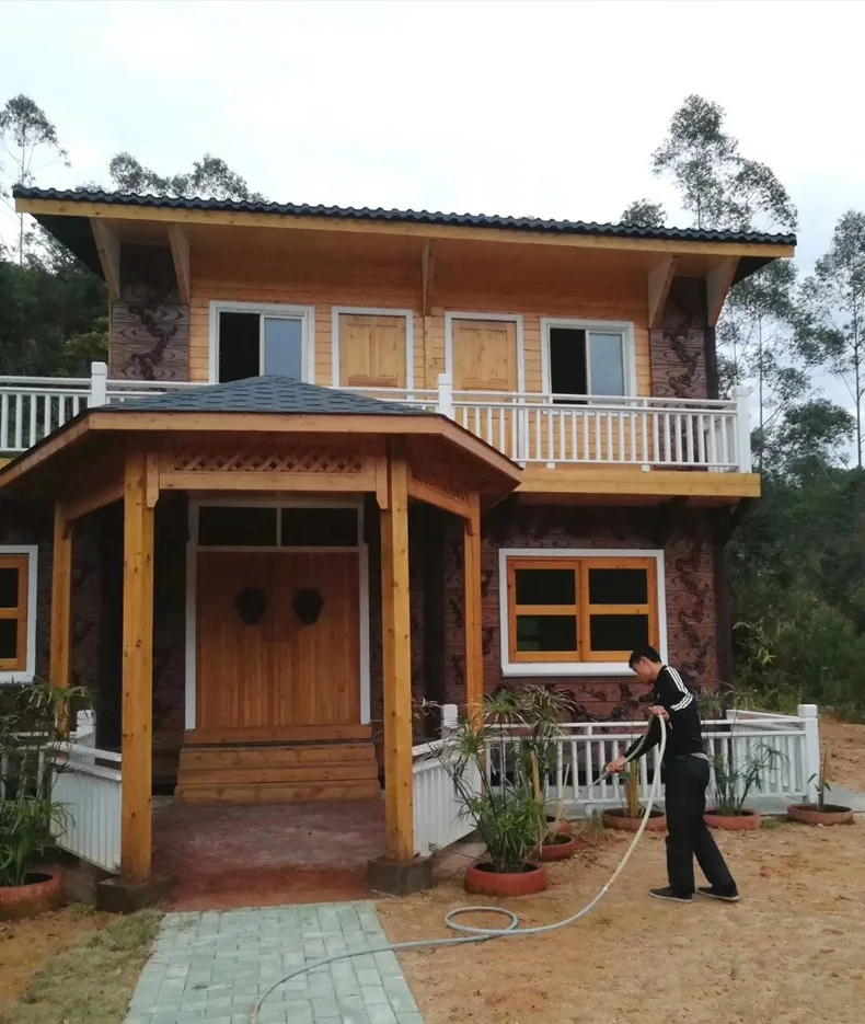 Prefabricated House Luxury Modern Log Cabins Wooden House