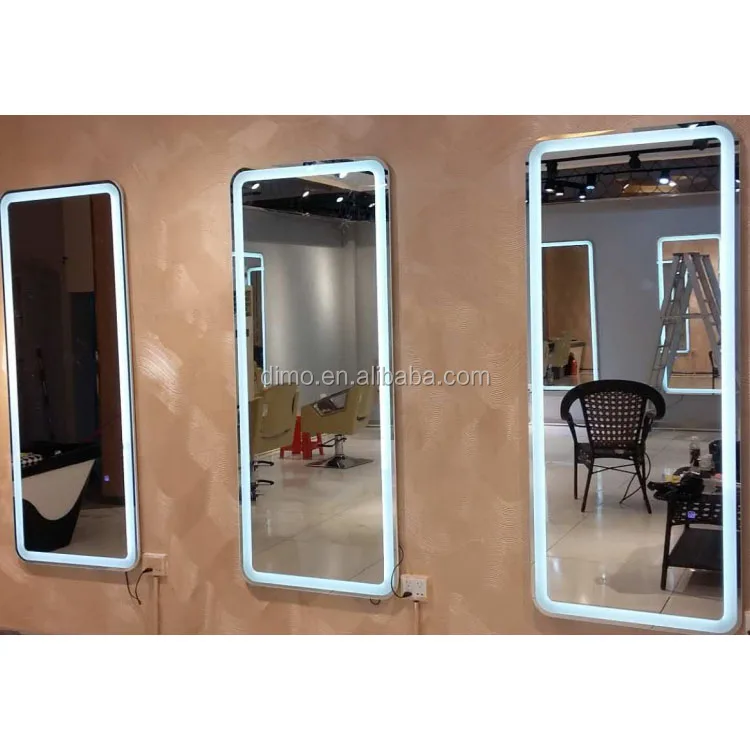 Fashionable Beauty Led Salon Mirror Vertical Full Length Wardrobe