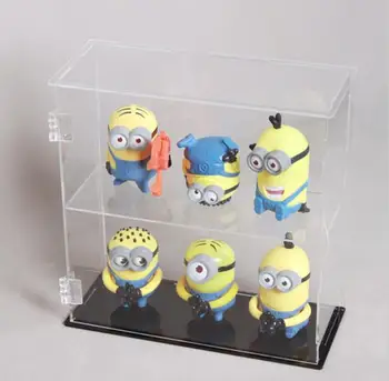 Clear Acrylic Toy Display Case Lucite Knick Knack Showcase Clear Acrylic Toy Display Case Lucite Knick Knack Showcase