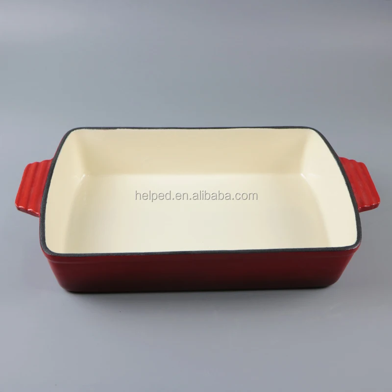 

Cast iron enamel dish