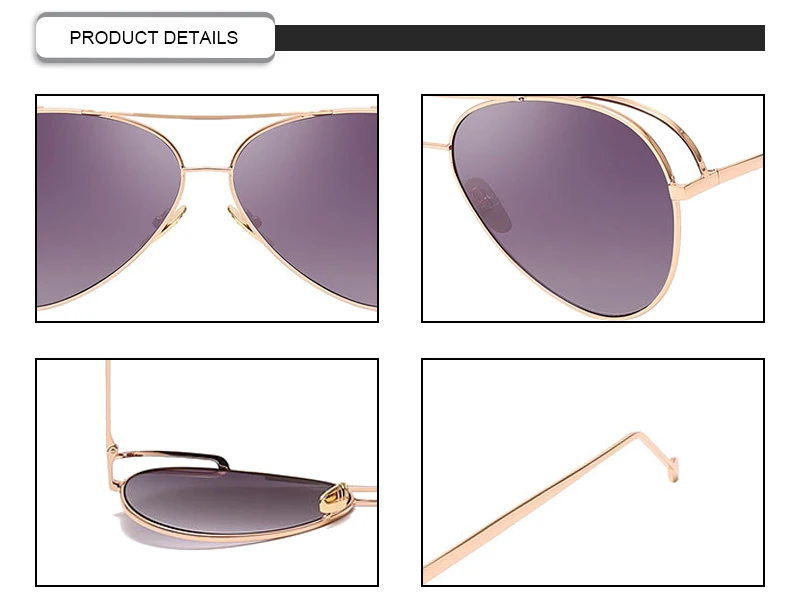 Wholesale Round Metal Frame Women Custom Logo Shades Ladies Sunglasses