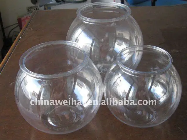 clear plastic large fish bowls