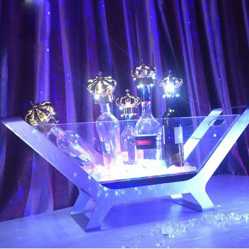 Led Luminous Beer Wine Bottle Holder Bottle Presenter 6/12 Bottled Wine