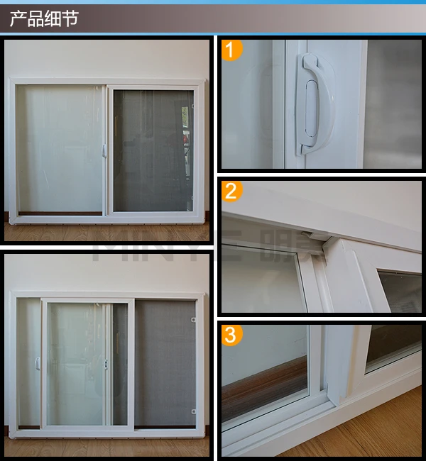 Cheap price window house pvc sliding windows for sale