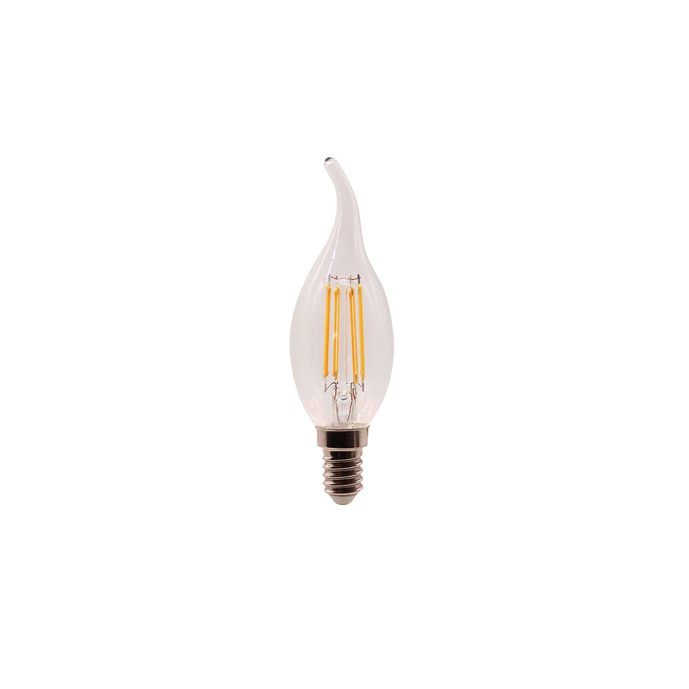 E14 led filament candle bulb 110V/220V high quality 2w 4w dimmable filament