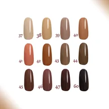 Free shipping Toffee series 12pcs FeiFan soak off UV Gel Nail Polish 15ml 12 pure colors
