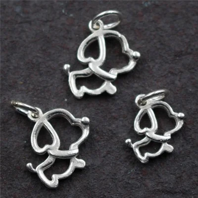 

Fashion New 925 Sterling Silver Animal Dog Pendant Charm fit Women Bracelet DIY Jewelry, N/a
