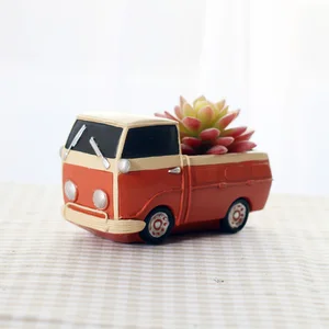 Image of Roogo resin cartoon car model flower pots for sale